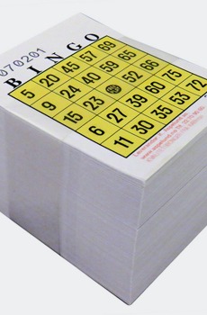 1-75 bingoark gul freeplay single, 600 stk