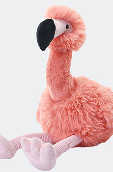 Kosebamse flamingo